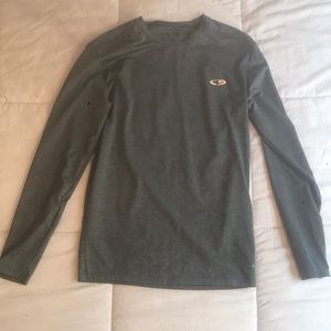 long sleeve gray champion athletic top